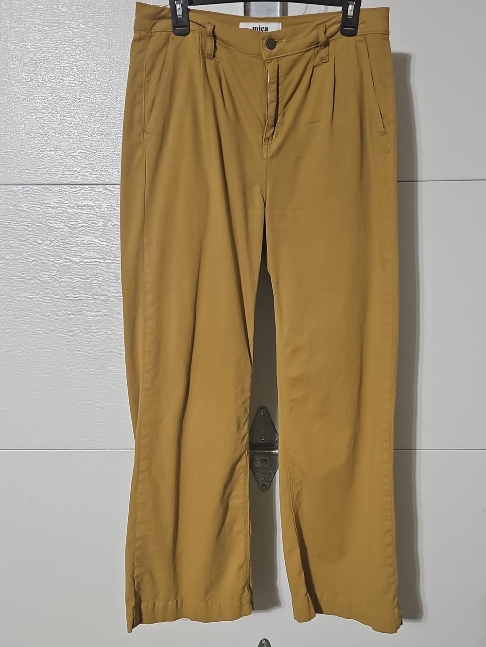 Mica Mustard Wide Leg Chinos